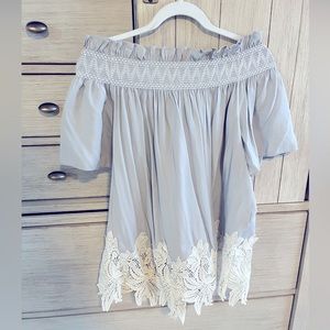 Gianni Biko off the shoulder top